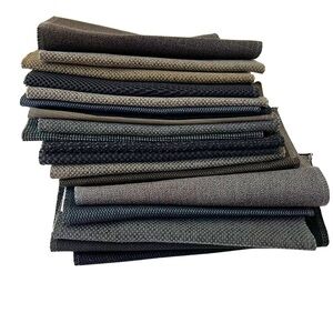 20 Assorted Designer Neutral Upholstery Fabric Swatches | Quilting Crafts